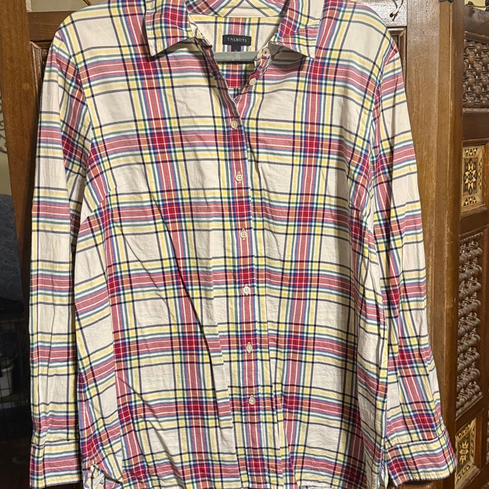 Talbots Multicolor Plaid Shirt